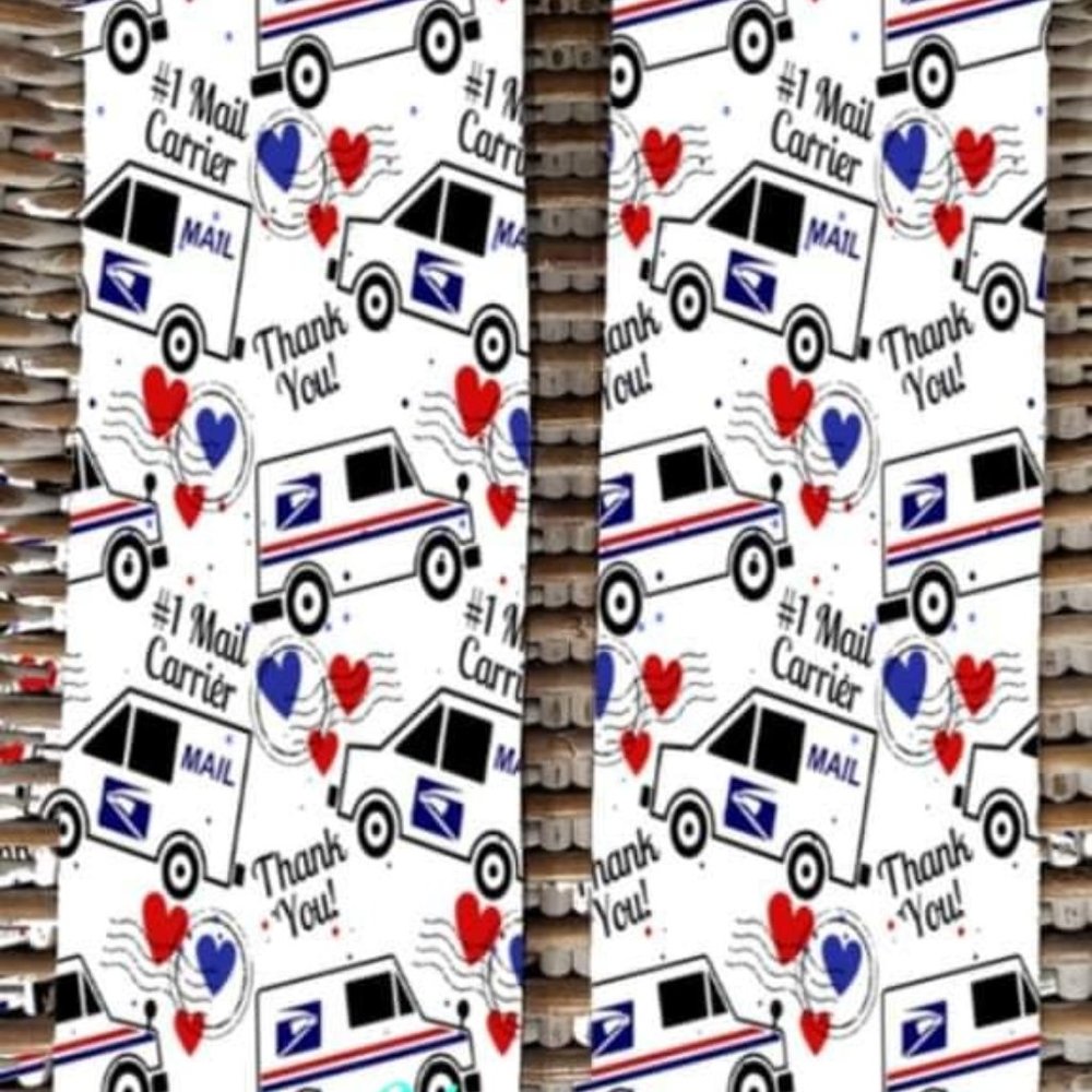 Adult Dress Ankle Socks. Mail Carrier. Mailman. Mailbox